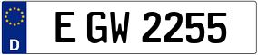 Trailer License Plate